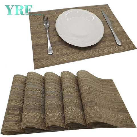 Sets de table en PVC non-taches et non-décoloration en PVC pour banquet