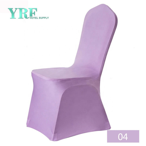 Housse de chaise violette élégante pour chaise de mariage YRF