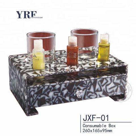 Boîte de rangement de boîte à mouchoirs rectangulaire en acrylique pour chambre d'hôtel YRF