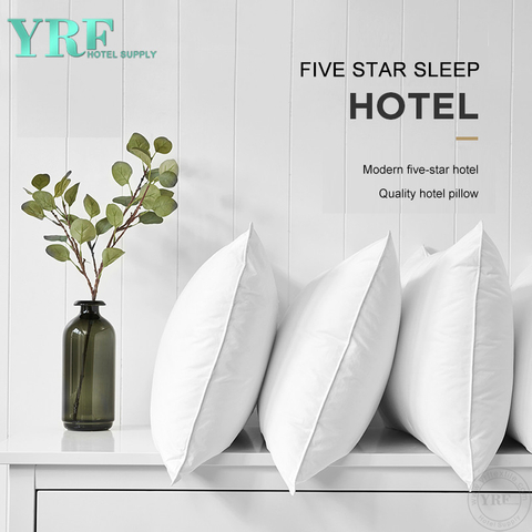 Fournisseur chinois confortables oreillers blancs lavables en polyester King Hotel
