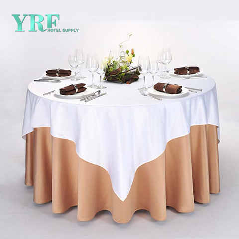 YRF China Factory Apartment Round Table Cloth Chocolat uni