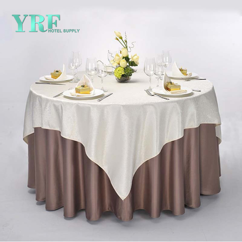YRF Factory Supply Table Nappe Ronde Escompte 100% Polyester Appartement