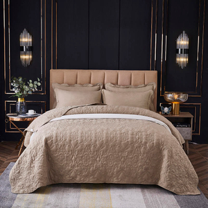 Couvre-lit en coton de chameau de décoration d'hôtel poids léger pour le printemps et l'été
