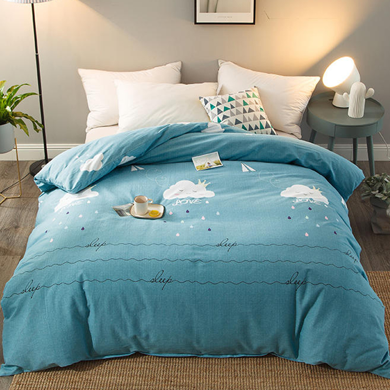 Ensemble de literie de haute qualité en tissu de coton confortable pour lit simple