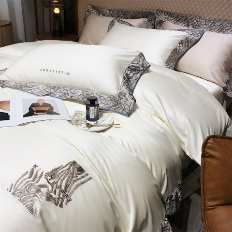 Bonne qualité Home Choice 100 % coton biologique 500 draps de lit d&#39;hôtel.