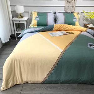 Coton textile à la maison imprimé confortable pour le double drap de lit