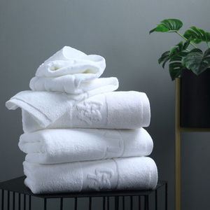 100 % coton Logo personnalisé de luxe Meilleur ensemble de serviettes d'hôtel turc
